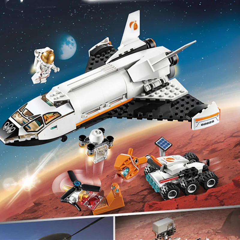 Самолет Urban Space Mars Research 60226 космический корабль игрушка строительные блоки