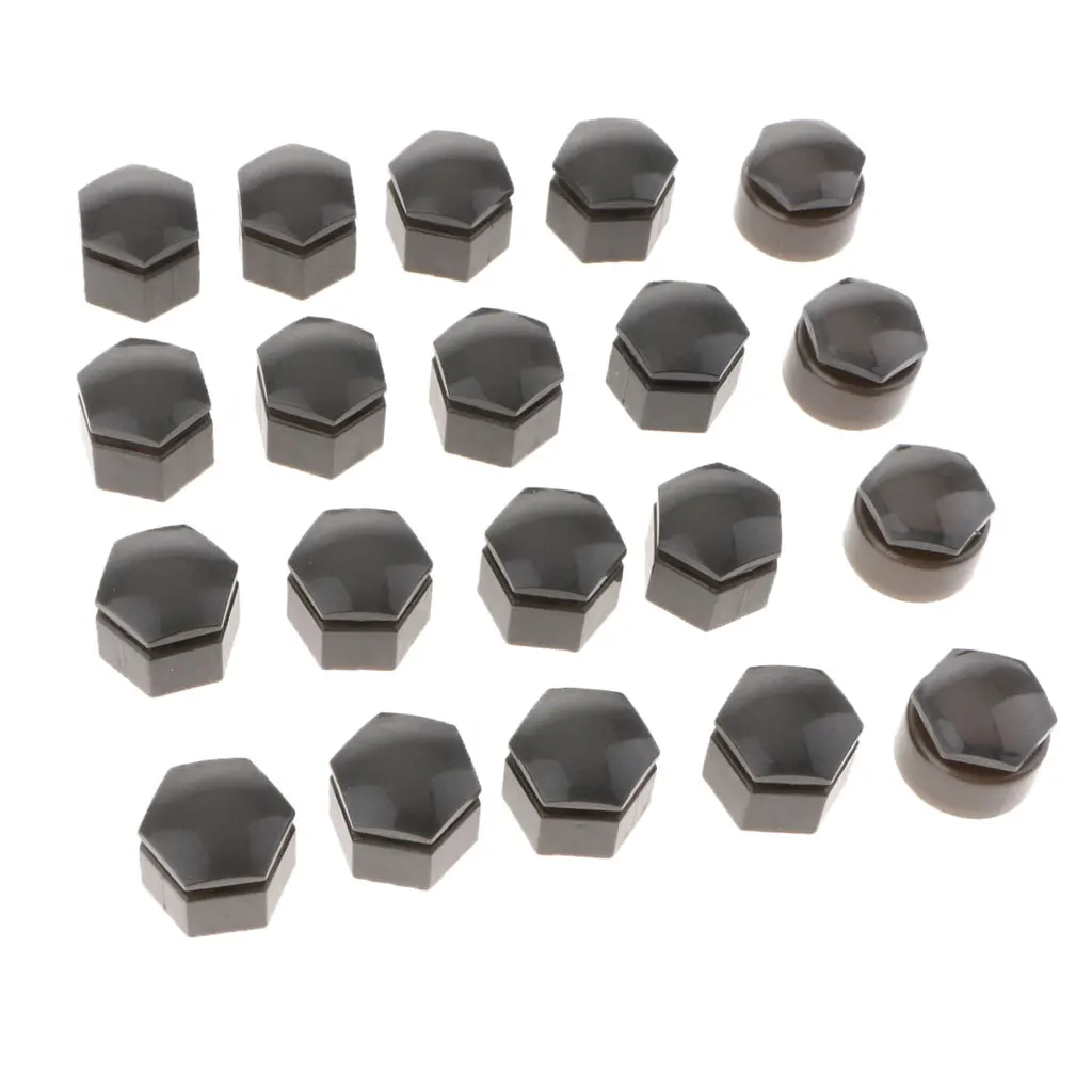 MagiDeal 20x22mm Wheel Nut Covers Hub Screw Lug  Bolt Caps Gray