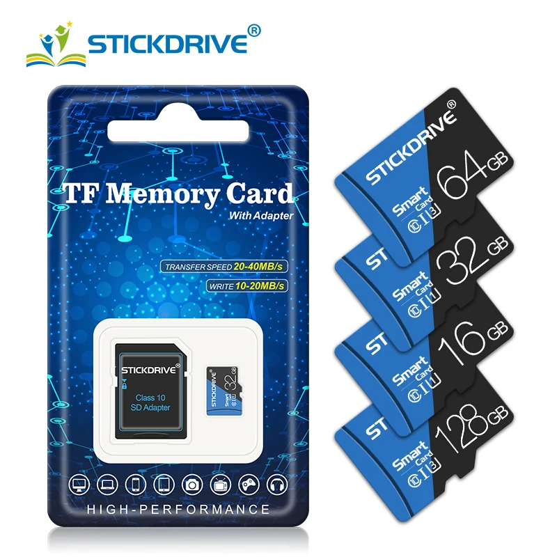 테이블 PC 및 휴대폰용 미니 SD 카드, 오리지널 256GB 메모리 카드, H2testw 64GB 128GB Class10 TF 카드, 16GB 32GB 100%
