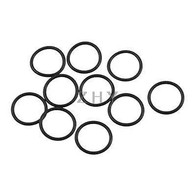 

10 Pcs Black Rubber Oil Filter Sealing O Ring Gaskets 16mm x 13mm x 1.5mm