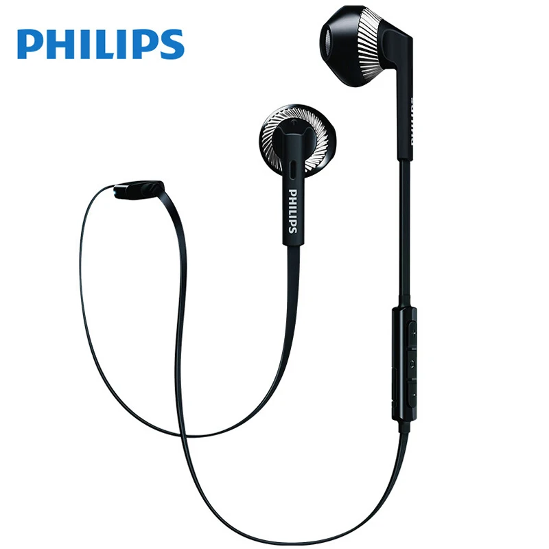 PHILIPS SHB5250 беспроводной bluetooth висячая шея в ухо Спорт бег музыка ответный телефон гарнитура