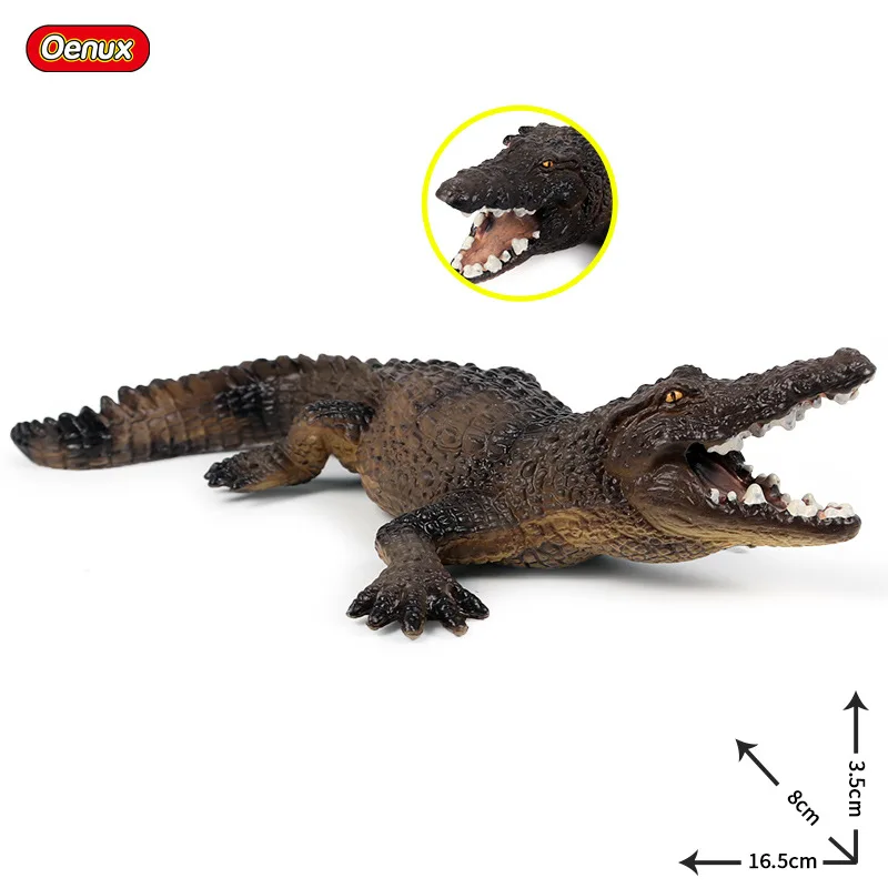 Children's Wild animal model simulation crocodile toy solid static model crocodile alligator Collecting gifts Toy model