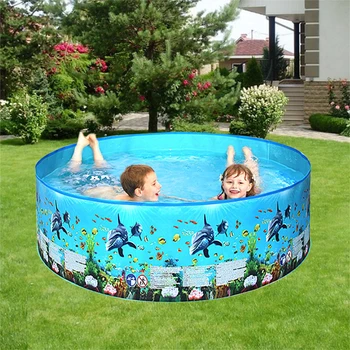 

PVC Baby Kids Inflatable Safety Children Bathing Pool Round Swimming Pool Family Kids Backyard
