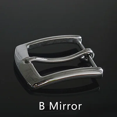 BMirror Meetee 1 шт. 40 мм пряжки для ремня из нержавеющей стали для мужчин металлические кольца розовая Пряжка ремень голова DIY дизайнер кожевенное ремесло Аппаратные части - Цвет: BMirror