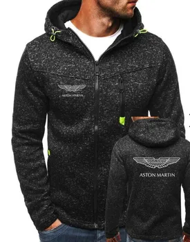 

free shipping Brand Top Funny For Hoodies aston martin Casual Men Zipper Sweatshirt Male Hoody Tracksuit Jacket