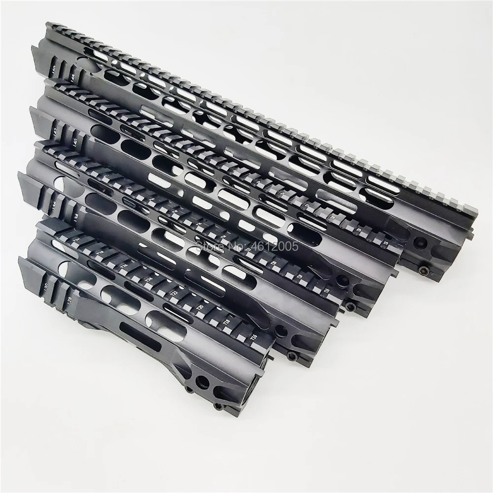 7 10 12 15 дюймов тактический ar 15 AR15 MLOK handguard поплавок супер тонкий Handguard Quad Rail стальная гайка для M4 M16