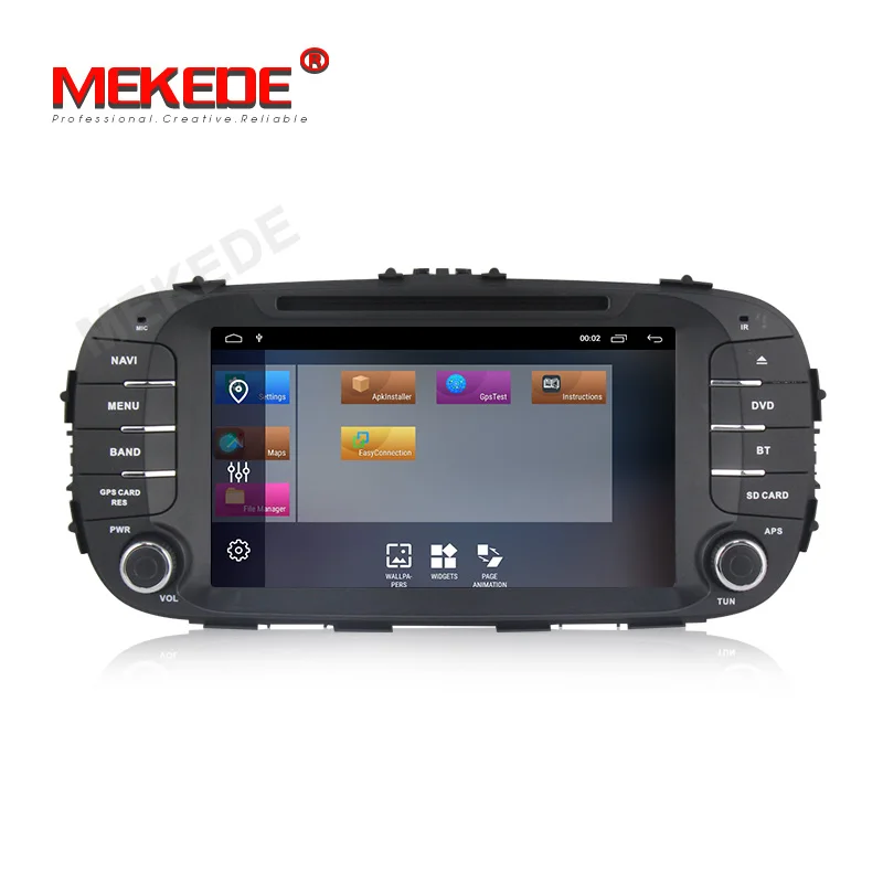 Top 7" Quad-Core Android 9.1 2GB RAM 3G 4G WIFI DAB+ RDS Car DVD Multimedia Player Radio Stereo For Kia Soul 2014 2015 2016 2017 2
