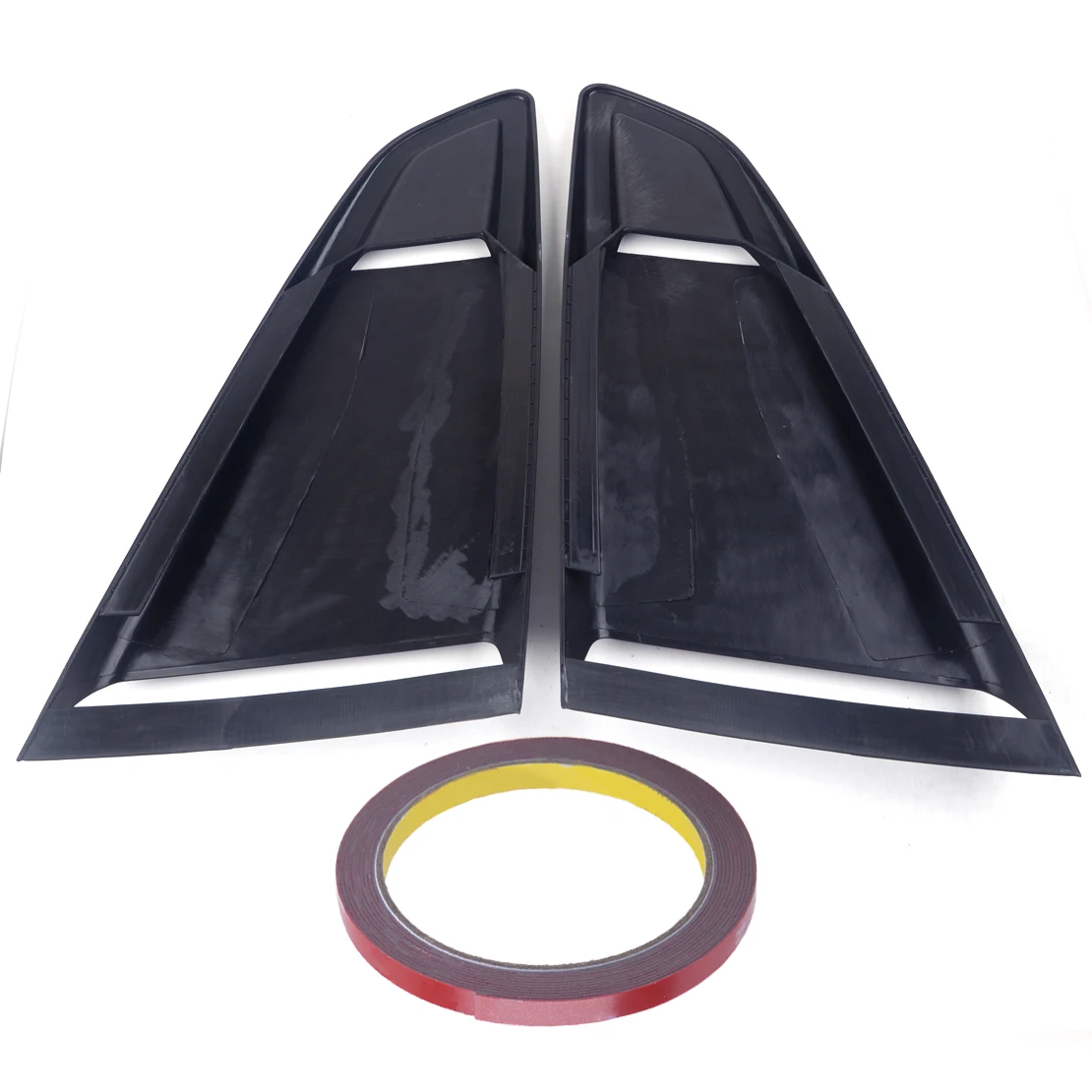 1Pair Car Window Quarter Rear Louver Side Vent Scoop Cover car side window louver Fit For Ford Mustang 2015