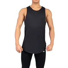 Стильный летний эластичный жилет без рукавов из чистого хлопка для занятий спортом