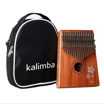 

17 Kalimba Flea Piano Mbira Curly Maple Bag Tunisian Hammer Music Book Sticker