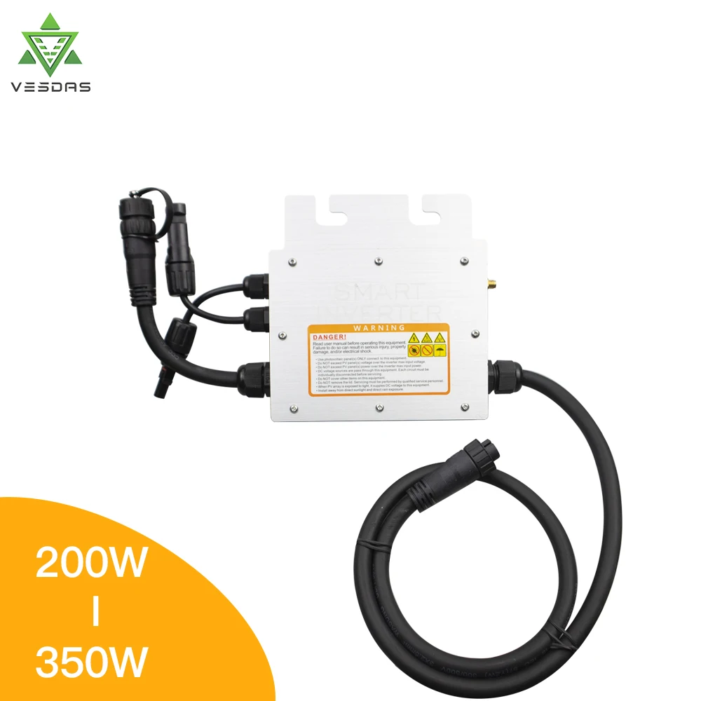 Esperta do Inversor v na Onda Ip65 do Laço da Grade para 110 Micro Inversor Solar Mppt 24 – 36 v 48 Senoidal Pura 220 Grid Syetem 200-350 w