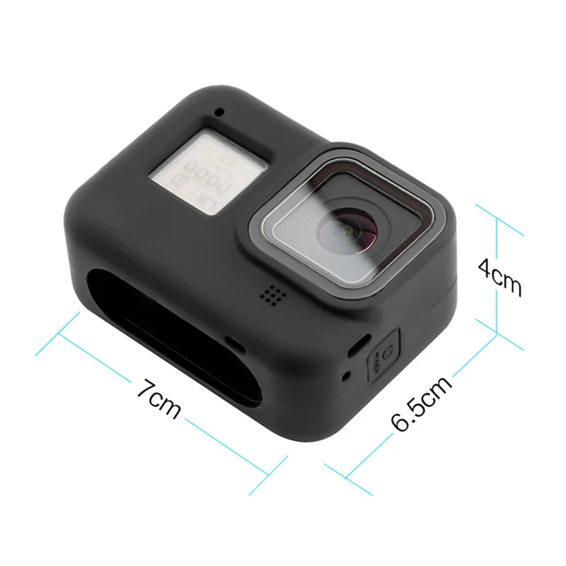 Защитный силиконовый чехол-рамка с ремешком на руку для GoPro 8 Спортивная камера аксессуары для спортивных и экшн-видеокамер