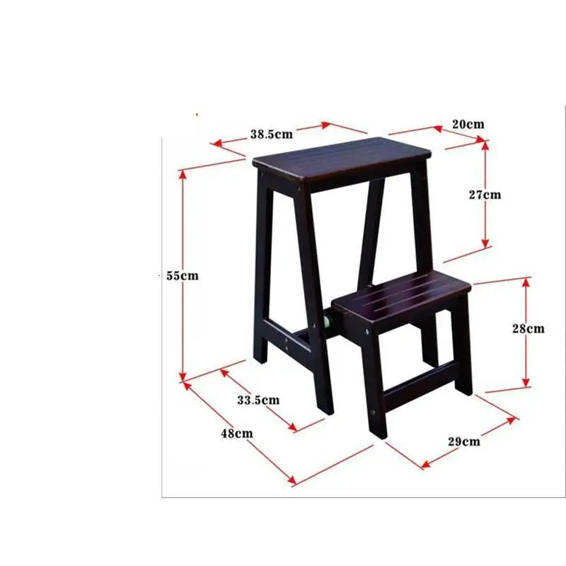 Marchepied Pliant Sgabelli Cucina Османская маленькая Escalera плиссированная деревянная лестница Escaleta стул Merdiven стремянка стул - Цвет: Number 6