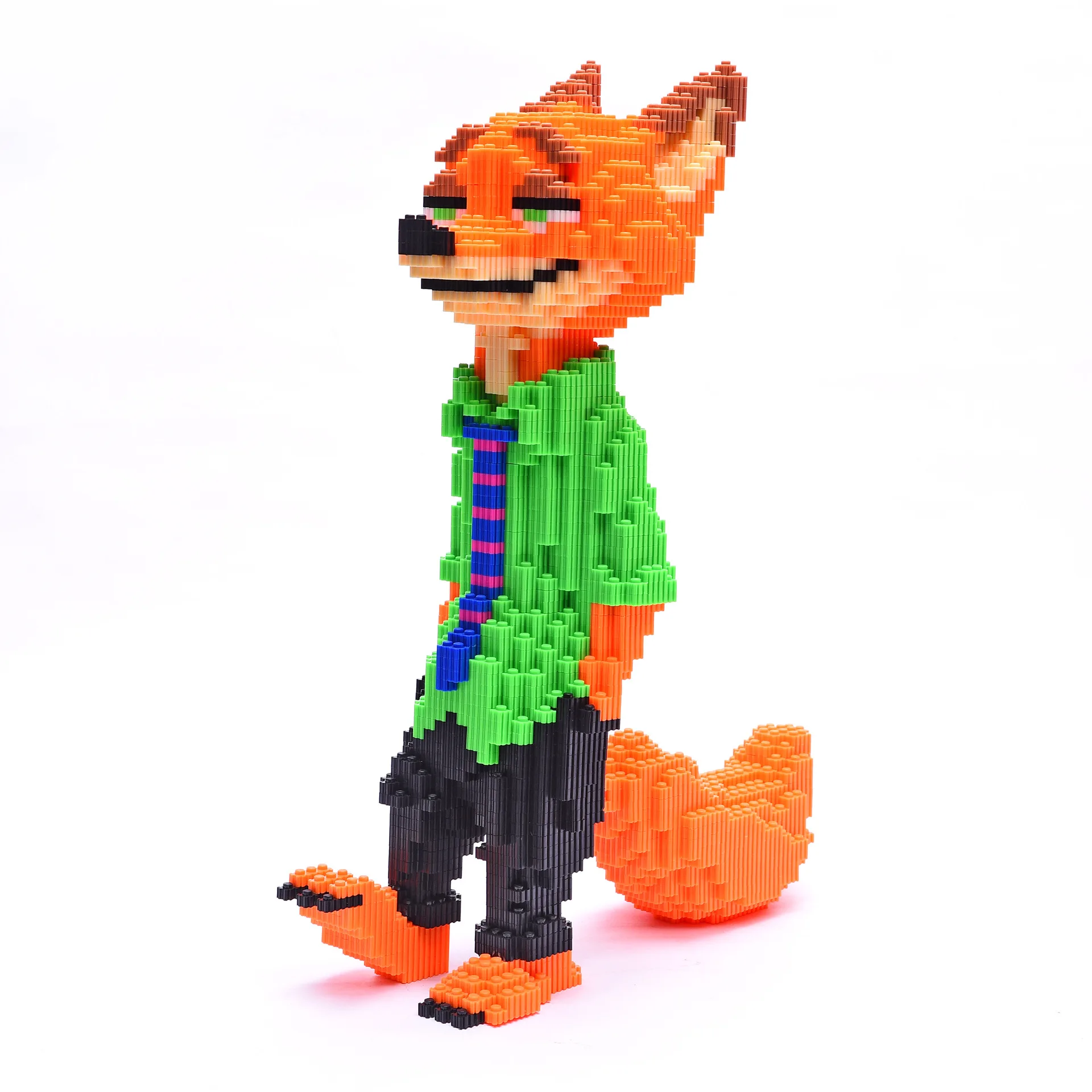 

42cm Handsome Fox Mini Legoing Figures Building Blocks Big Size Nick Wilde Fox Assembling Building Blocks Toys Kids Toy