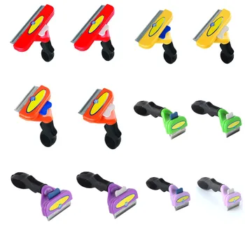 

QQQPET For Cat Grooming Brush Tool Hair Clipper Stainless Dog Cat Combs Supplies Pet Dog Deshedding Removal Hair Comb