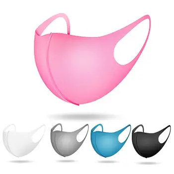 

Creative Adult 3D Ice Silk Cotton Mouth Mask Washable Breathable Thickened Sun Protection Dustproof Earloop Face Cover