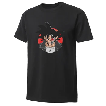 

Classic Anime Dragon Ball Z T-Shirt Men'S Super Saiyan I Am Back Male Tops Casual Harajuku Streetwear Slim Fit Tees Short Sleeve