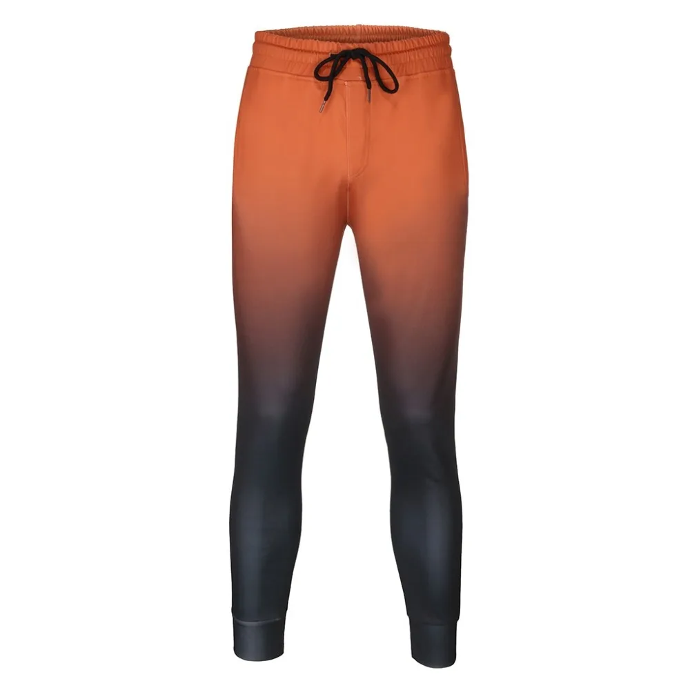 Hip Hop Sweatpant Men's Splice Joggers 3D Gradient Color Pants Men Cargo Pant Trousers Fitness Elastic Waist Harem Pant 3