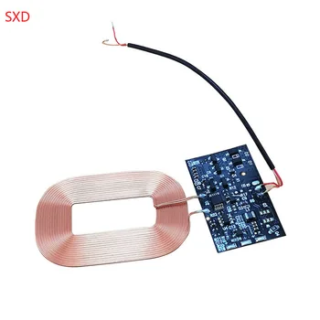 

Freeshipping 10pcs Wireless charger receiver module PCBA board coil universal universal receiver Android built-in patch solution