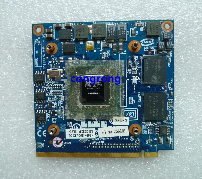 Placa de Vídeo para Acer Aspire para Geforce 8400m gs 256mb Ls3581p Mxm Vga 4520g 4710g 4720g 4730zg 4920g 4930 5520 5530g 5710g