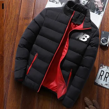 Image of 2020 Autumn and winter men's plush down jacket winter padded jacket coat thickened cotton warm men's jacket