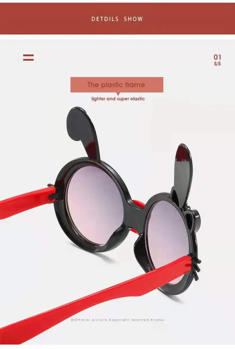 big sunglasses New cute rabbit sunglasses cartoon boy glasses fashion style sunglasses girls glasses big sunglasses