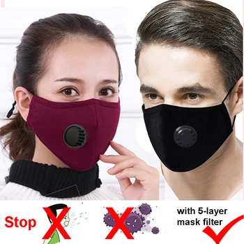

2pcs Hot Sale PM2.5 Dust Mask Activated Carbon With Filter Anti-Pollution Cycling Sport Bicycle MTB Bike Face Mask face shield