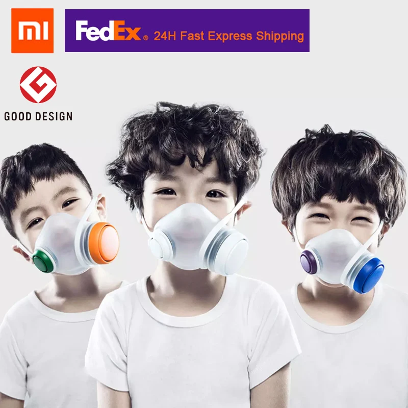 Лето 2020 Xiaomi Mi Woobi детская Крышка для лица HEPA фильтр Защита от зародышей мать и дети