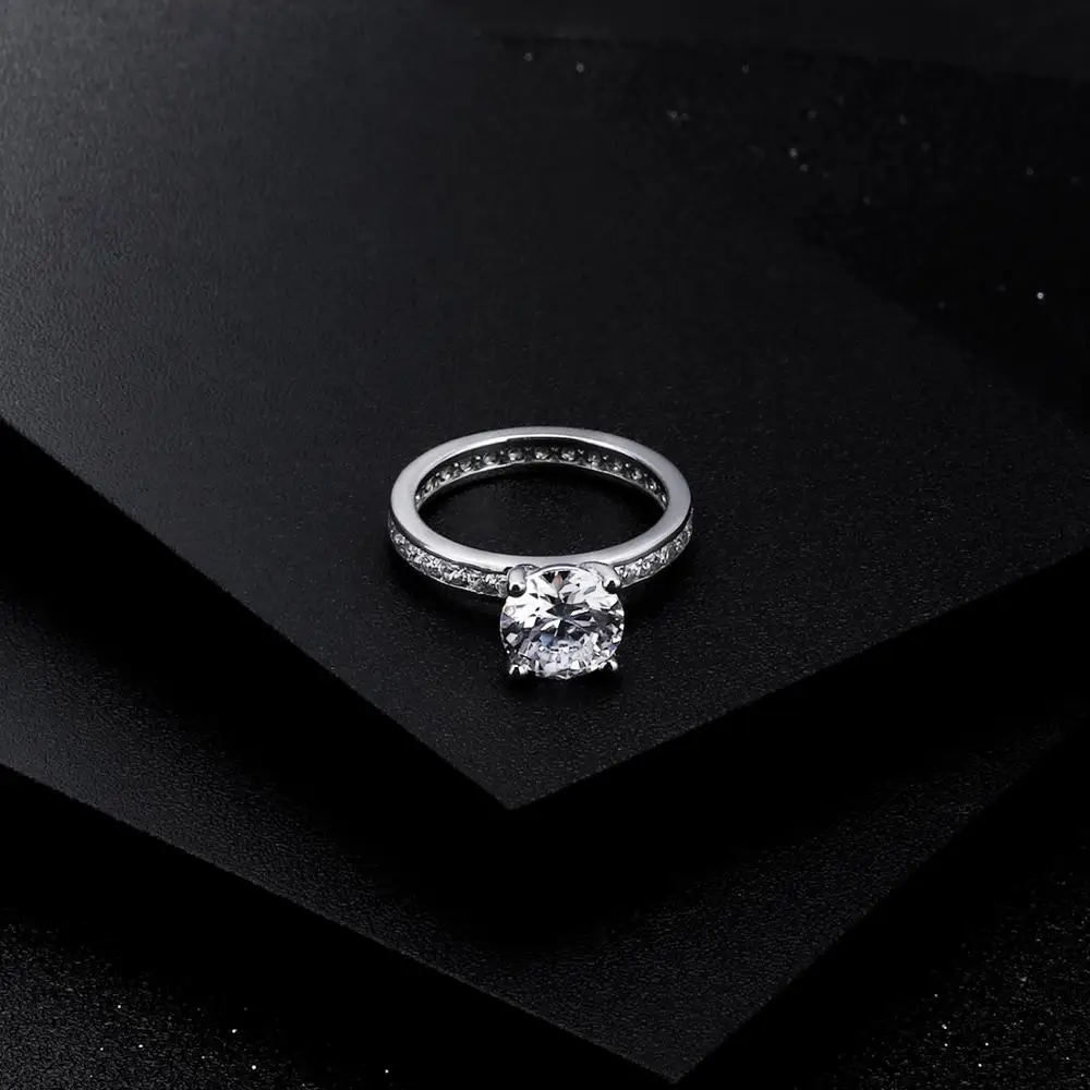 GEM'S балет 925 пробы серебро 2.00Ct 8 мм EF цвет Муассанит Свадебные обручальные кольца для женщин ювелирные изделия Bijoux