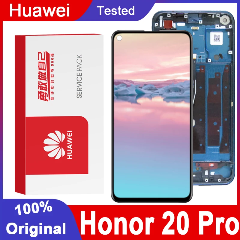 Дисплей для Huawei Honor 20 Pro 6 26 дюйма сенсорный ЖК-экран с дигитайзером в сборе YAL-AL10
