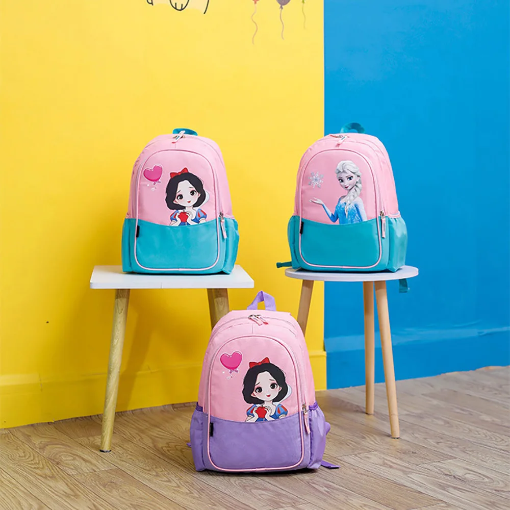 2021 New Disney Series School Bag Cute Cartoon Frozen Print Fashion Girl Student School Bag Anime Pattern School Backpack