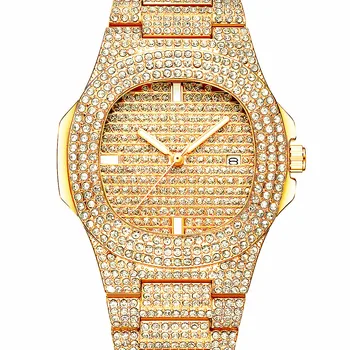 

Luxury Brand Fashion Diamond Watch Women Quartz VA VA VOOM Rose Gold Ladies Watches Luxury Gypsophila Calendar Relogio hour Date