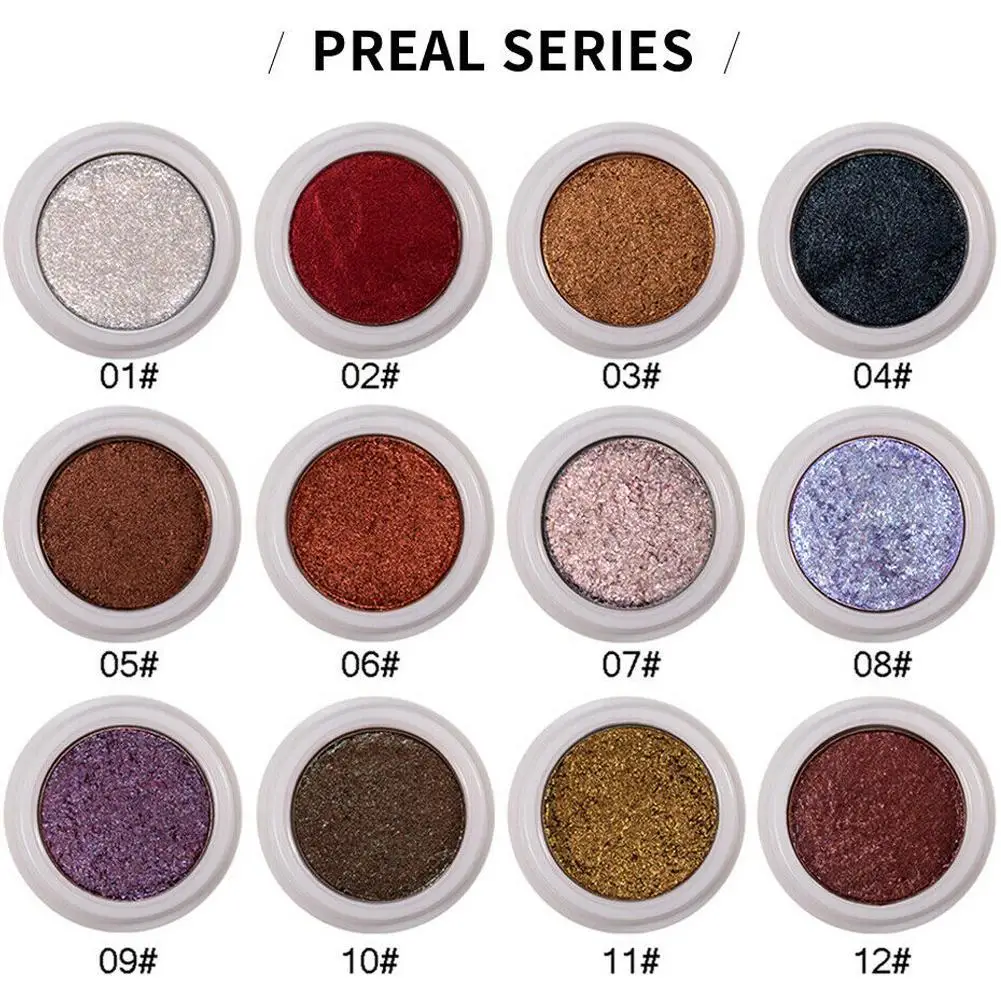 

Hot Sell Matte Glitter Shimmering Eyeshadow Palette Metallic Shiny Long-lasting Waterproof Cosmetic 12 Colors Eyeshadow solution