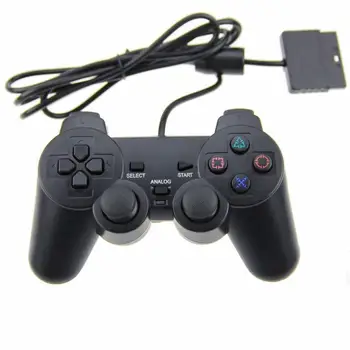 

Wired Gamepad for PS2 Playstation 2 controller joystick gamepads with Shock long cable Double Vibration game Joypad