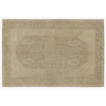 

Handmade Beige Antique Oushak Area Rug 166x250 Cm-5'5''X8'2''