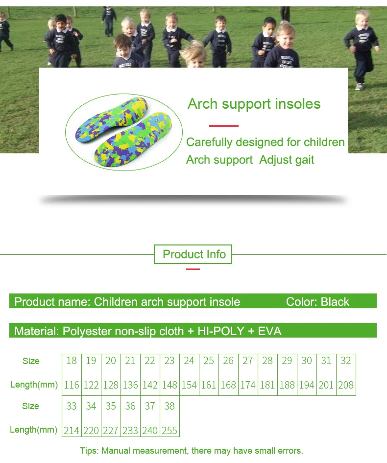 Ortoluckland Children Sneakers Orthopedic Flatfoot Insoles Kids Arch Support Soles Boys Girls Orthotic Sandal Shoes Care Pads