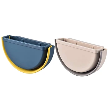 

Wall-Mounted Foldable Trash Can Debris Bucket Living Household Sorting Storage Trash Can