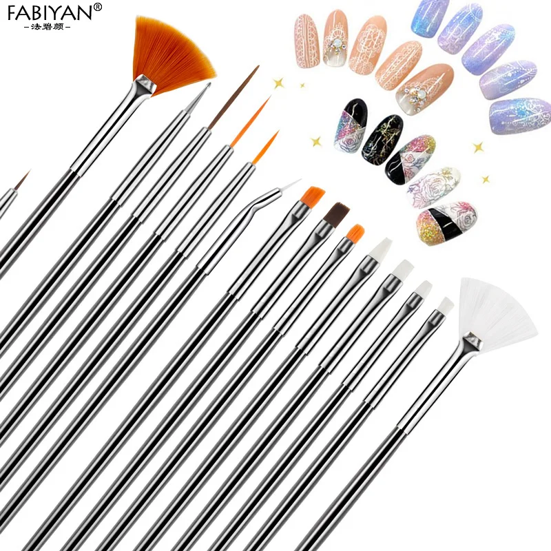 2 способа Dotting Pen Nail Art розовая краска кисть для рисования деревянный дизайн лайнер