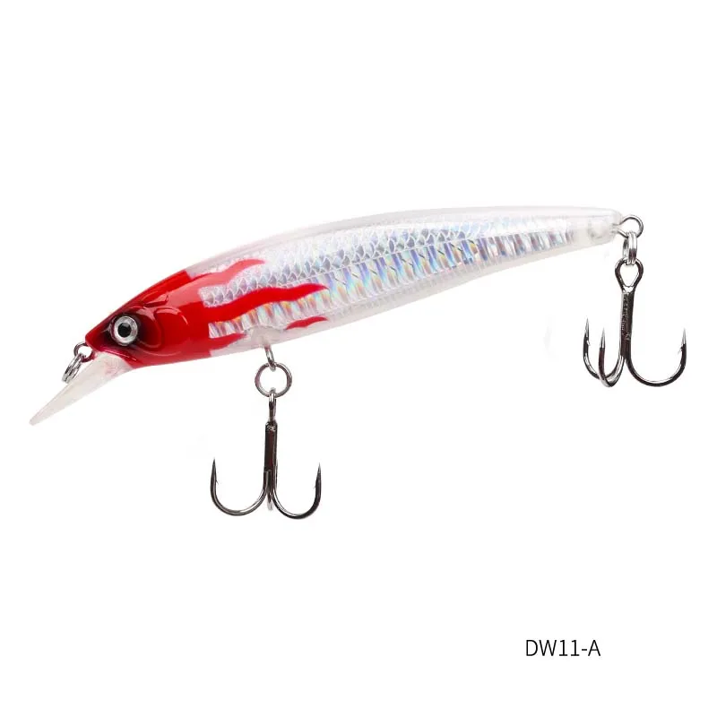 DW11-A TSURINOYA плавающая приманка для рыбной ловли гольян DW11 85 мм/9 г, профессиональная жесткая рукоятка, искусственные рыболовные воблеры, приманки для ловли щуки и окуня - Цвет: DW11-A