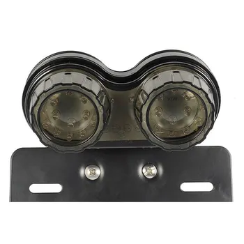 

Universal LED Motorcycle Tail Lamp Turn Signal Light Dual Trailer Lights Brake License Plate Holder Lights