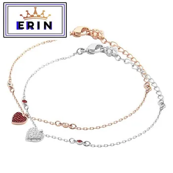 

ERIN High quality SWA. Fashion Bohemia small red heart single women's Bracelet