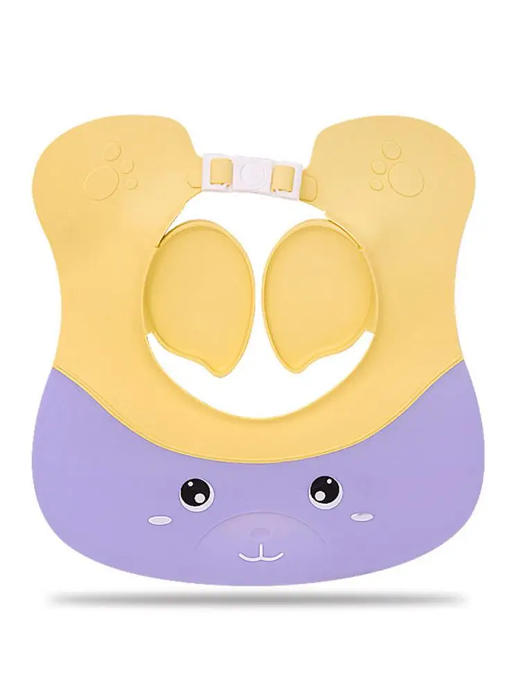 

Children's Shower Cap Baby Adjustable Shampoo Protective Cover Shampoo Bath Bath Protective Cover Soft Cap Hat Waterproof Cap
