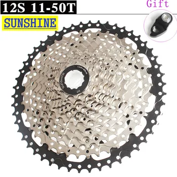 

Free Shipping SUNSHINE-SZ MTB Mountain &city Bike 12s 36s 12Speed 11-50T Cassette Freewheel Sprockets for Bicycle Parts flywheel