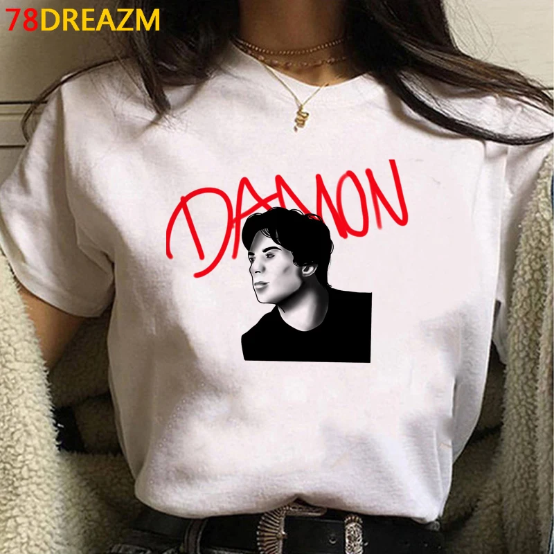 the Vampire Diaries t shirt tshirt women couple  ulzzang casual aesthetic t shirt top tees couple clothes oversized t shirt women Tees