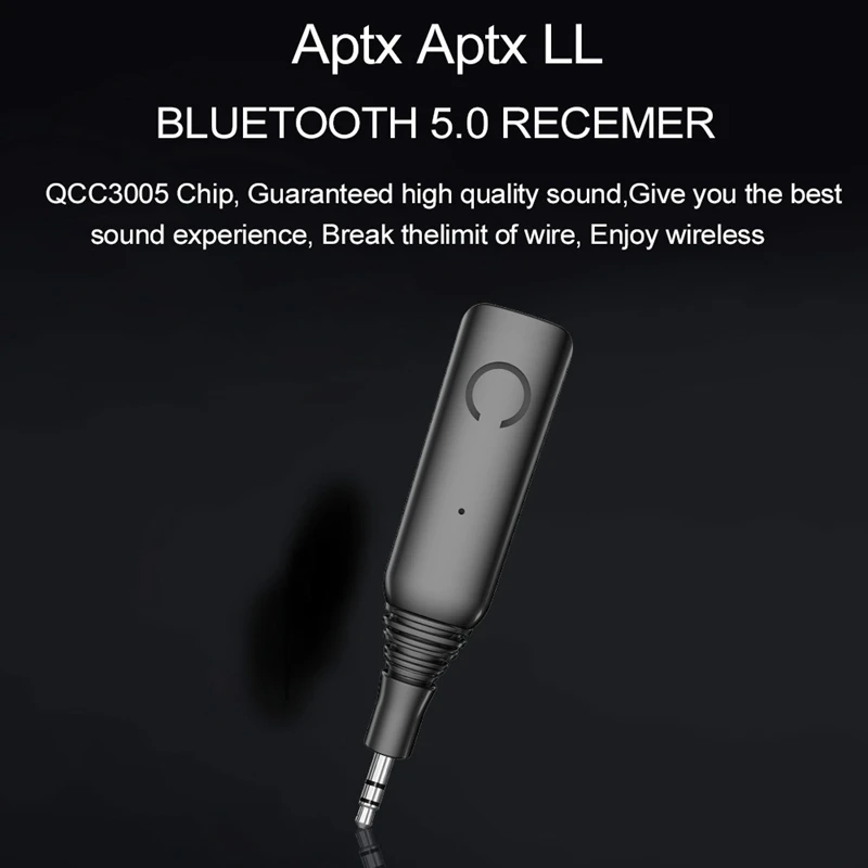Гибкий bluetooth-адаптер 5,0 2в1 беспроводной передатчик и приемник APTX LL 3,5 мм AUX Jack 3D стерео микрофон Громкая связь вызов