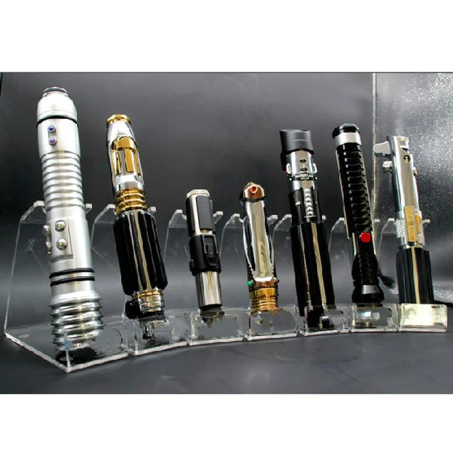 Universal Lightsaber Sword Stand Transparent Acrylic Metal Hilt Display Showcase Suitable for Most Laser Saber Storage Bracket 1