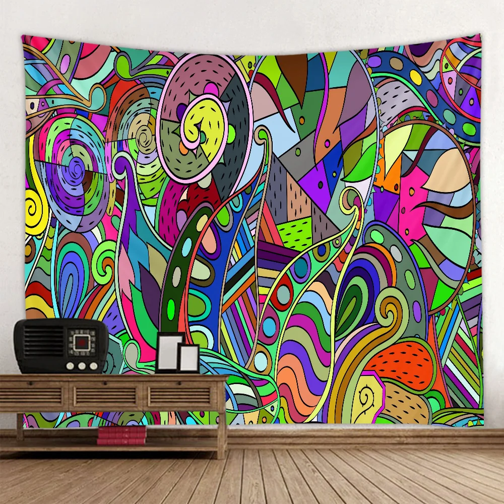 

Explosion models in 2020 hot sale 3D Indian mandala printed tapestry scene decoration cloth can be washed multiple sizes optiona
