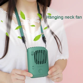 

Portable Mini Hanging Neck Fan USB Charging Silent UV Disinfection Desktop Small Fan Outdoor Travel Air Cooler Hanging Waist Fan