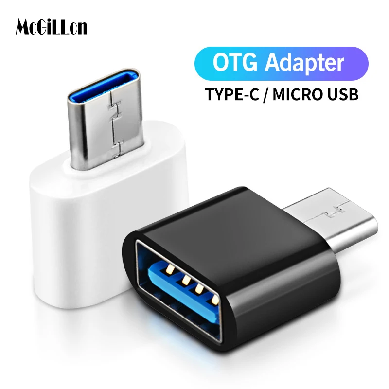 Type C To USB OTG Adapter Micro USB Type-C Male To USB-C Female