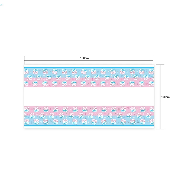 1 комплект пол раскрывает партии девочка или мальчик одноразовая посуда детский душ Девочки Мальчики тарелка чашки день рождения принадлежности для украшения стола - Цвет: 1pc Tablecloth